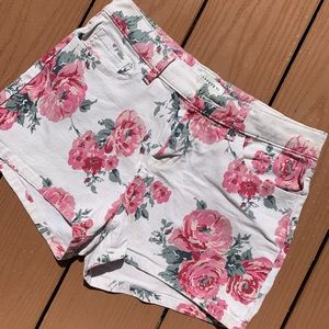 Forever 21 Floral Premium Denim Shorts